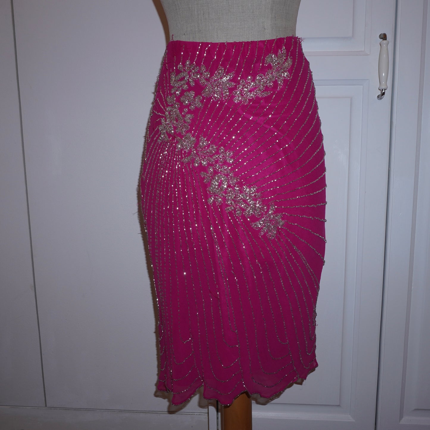 Silk Beaded Skirt (M)