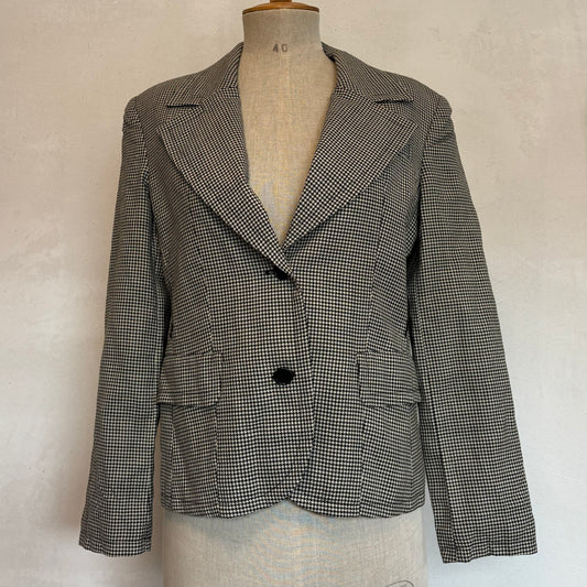 Sisley Houndstooth blazer (S)