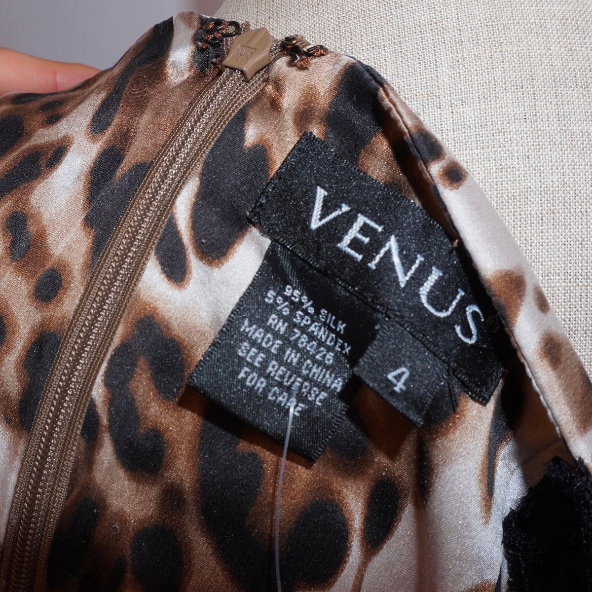 Silk Leopard Top (M)