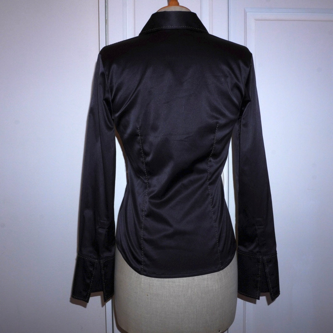 Contrast Stitch Blouse (M)
