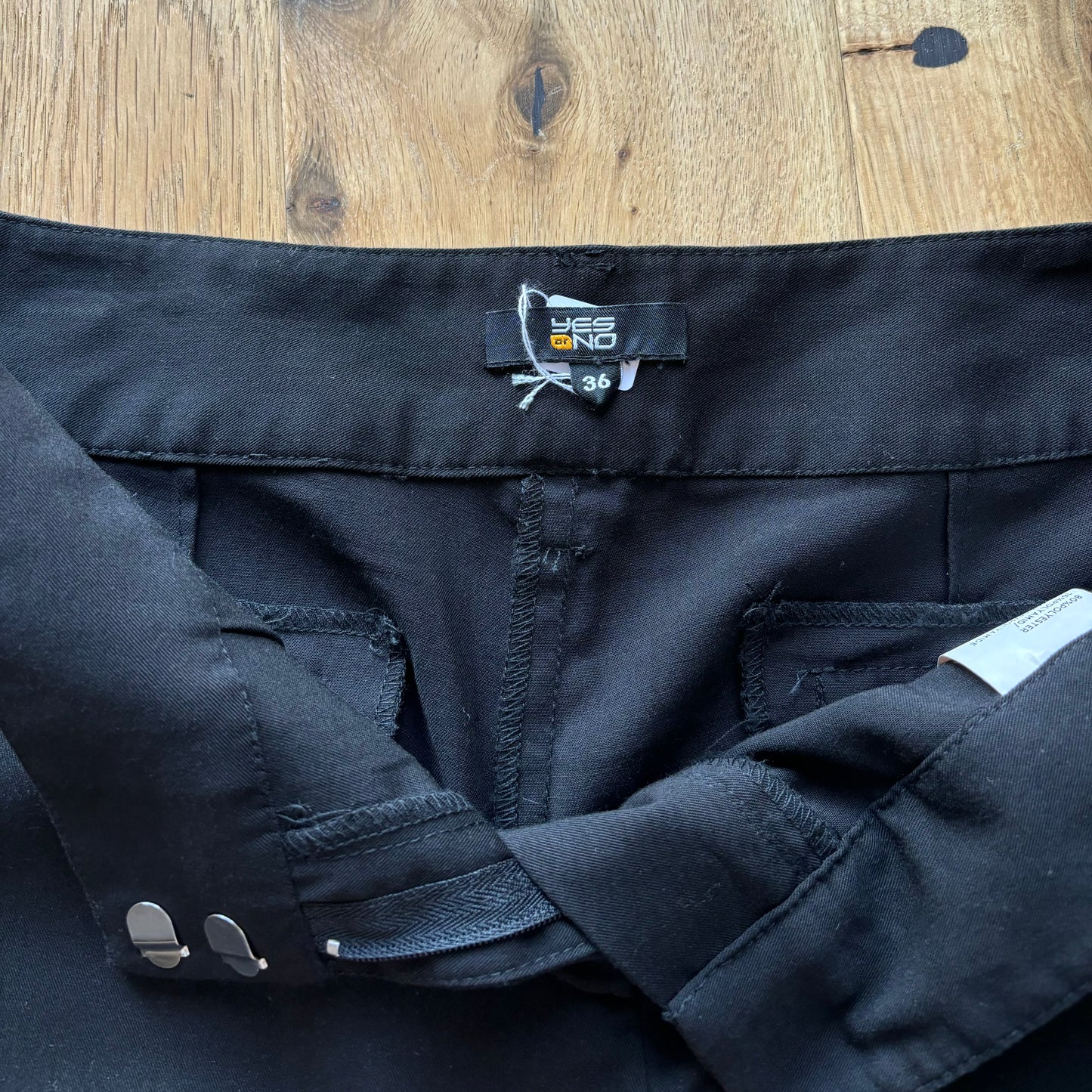 Black bootcut trousers (eu36)
