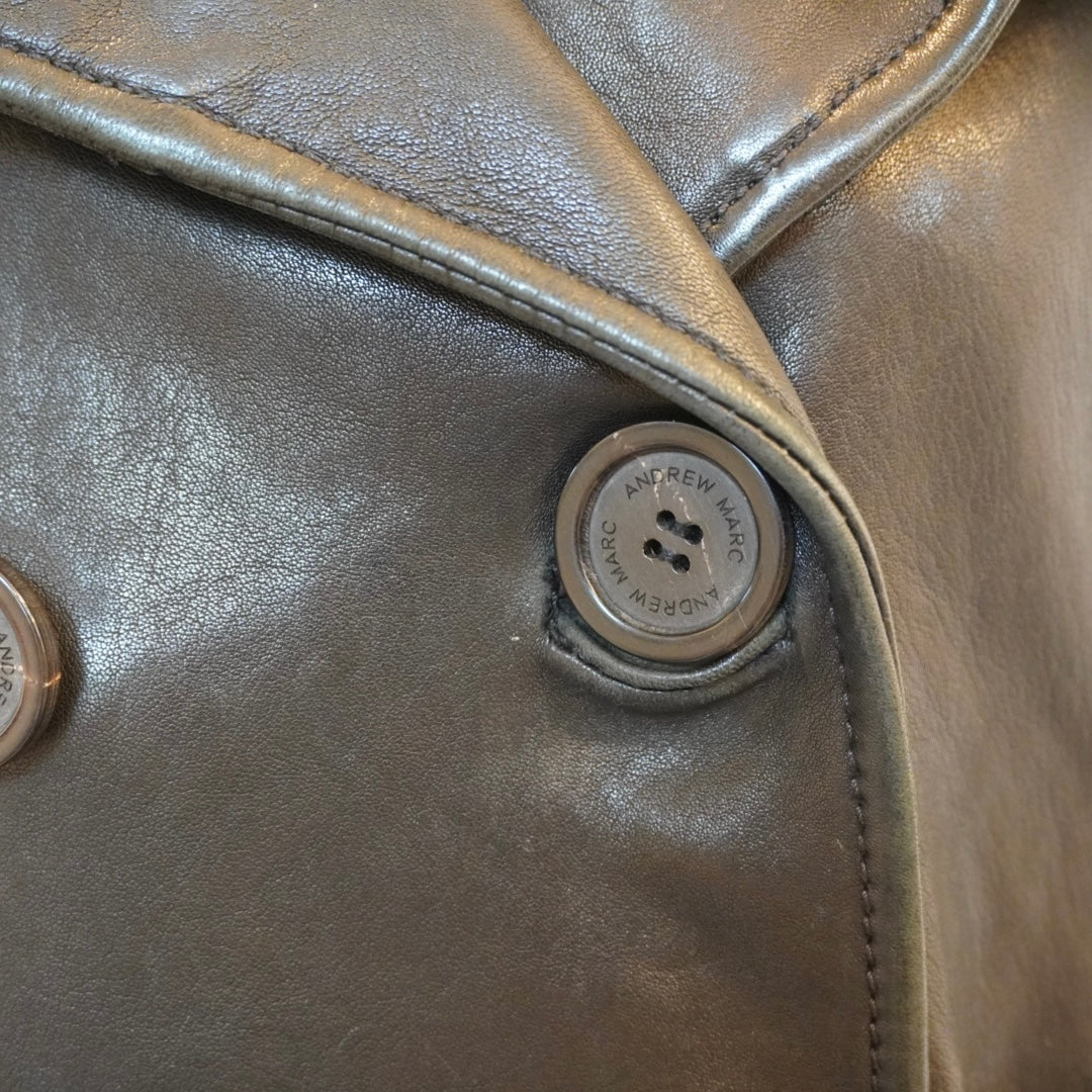 Fur Leather Trench (M)