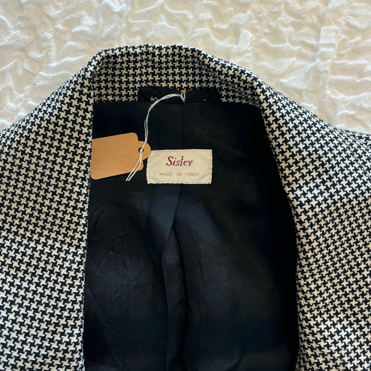 Sisley Houndstooth blazer (S)