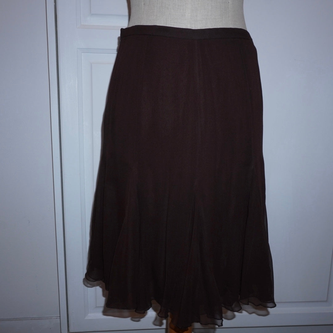 BCBG Maxazria Silk Skirt (M)