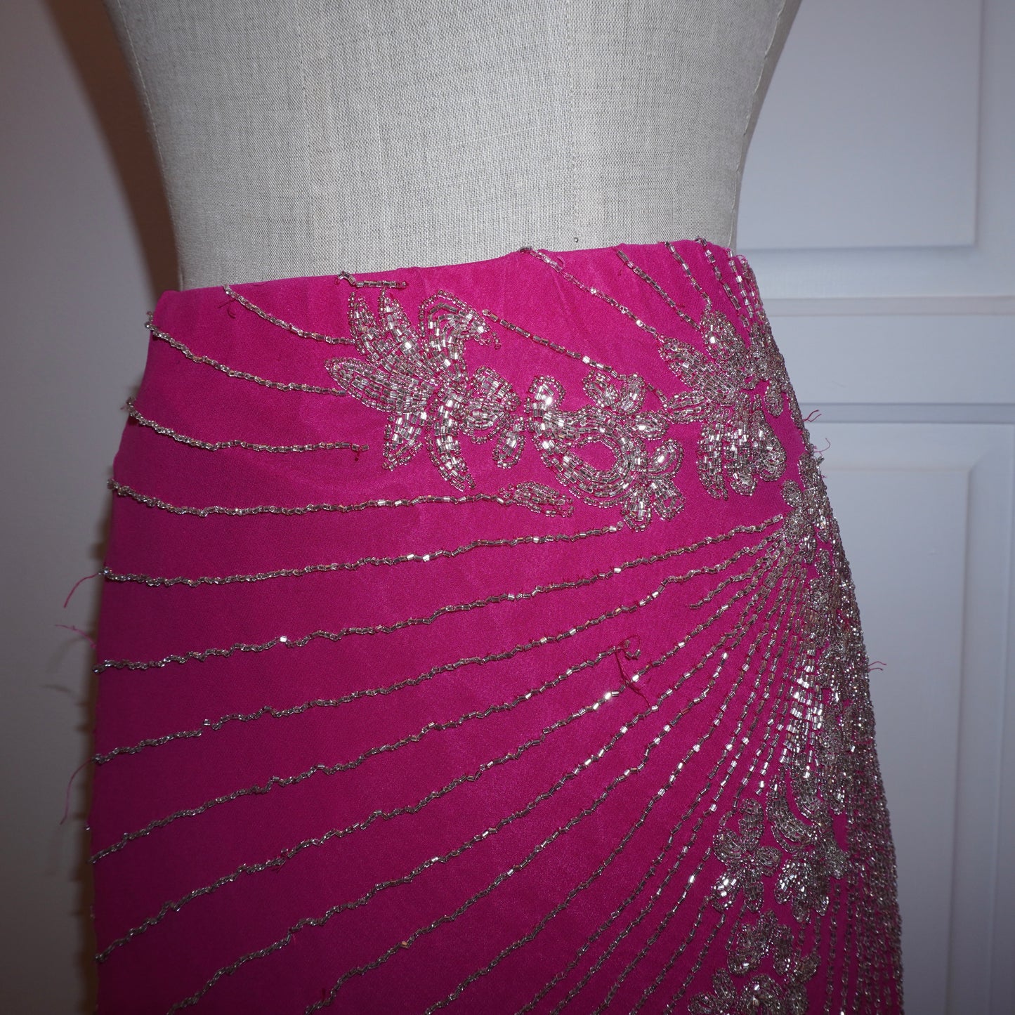 Silk Beaded Skirt (M)