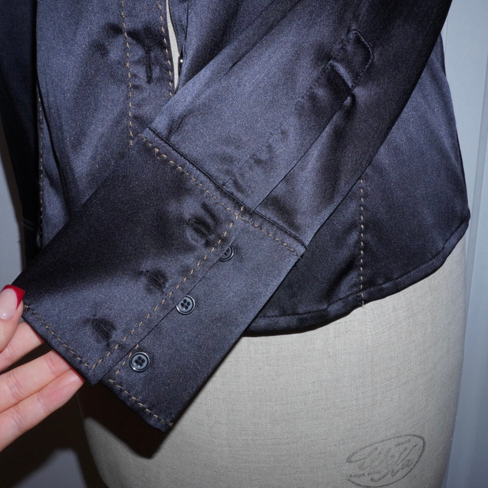 Contrast Stitch Blouse (M)