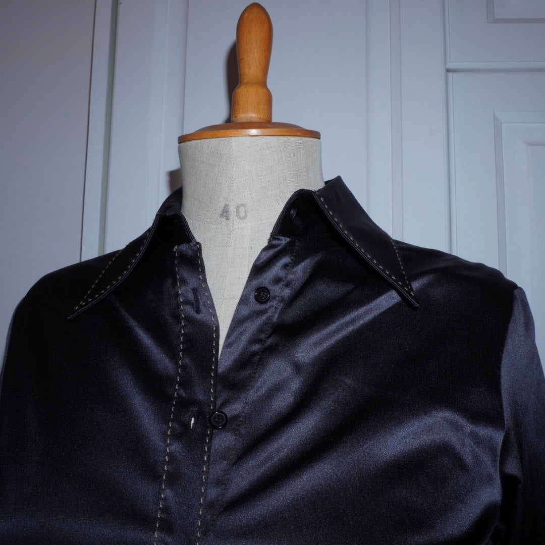 Contrast Stitch Blouse (M)
