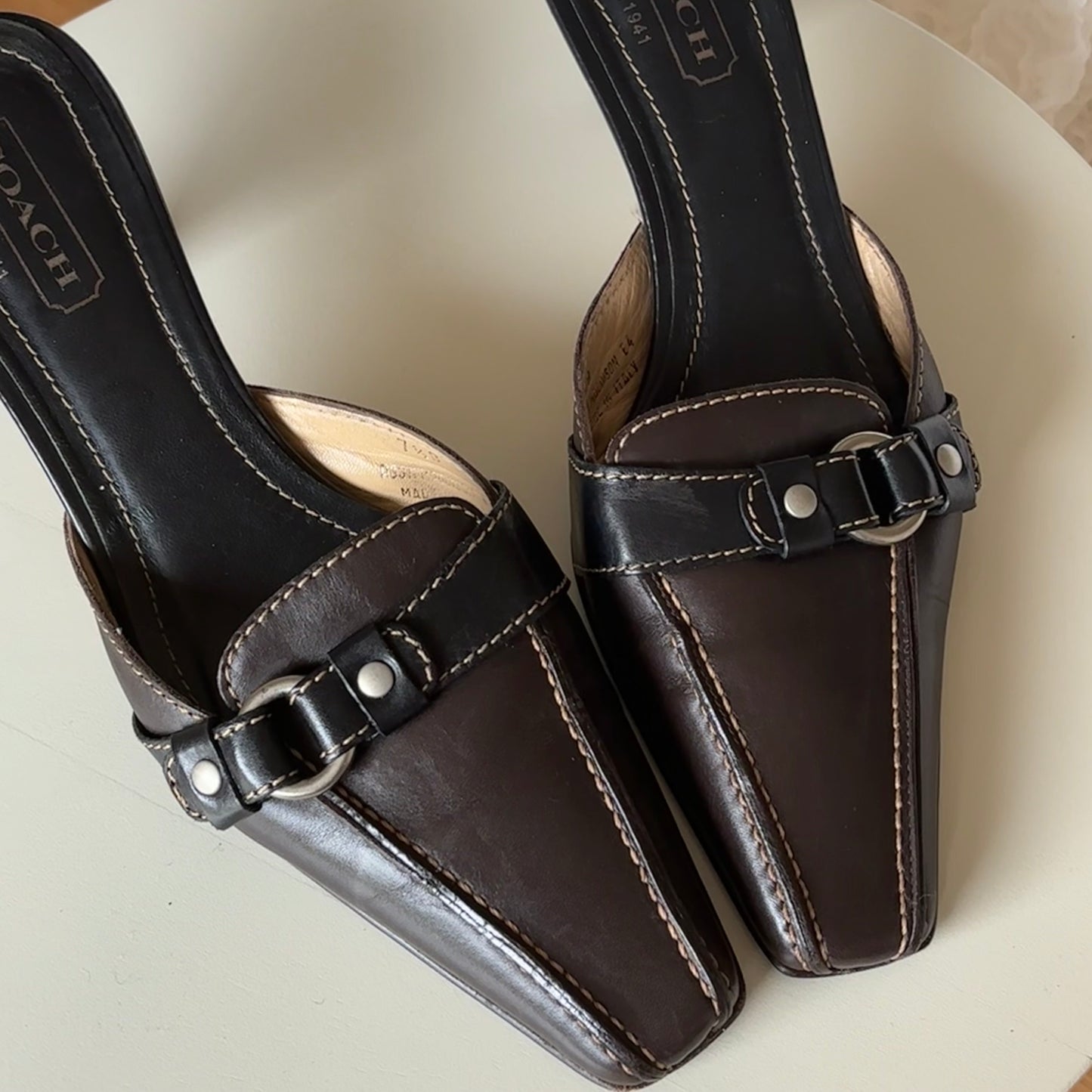 Coach Brown Mules (37.5)