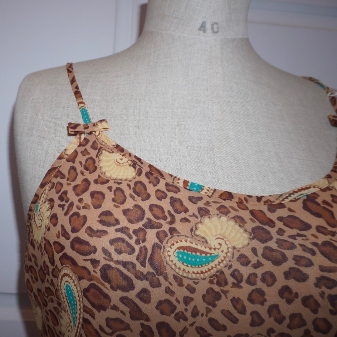 Leopard Slip Dress (M)