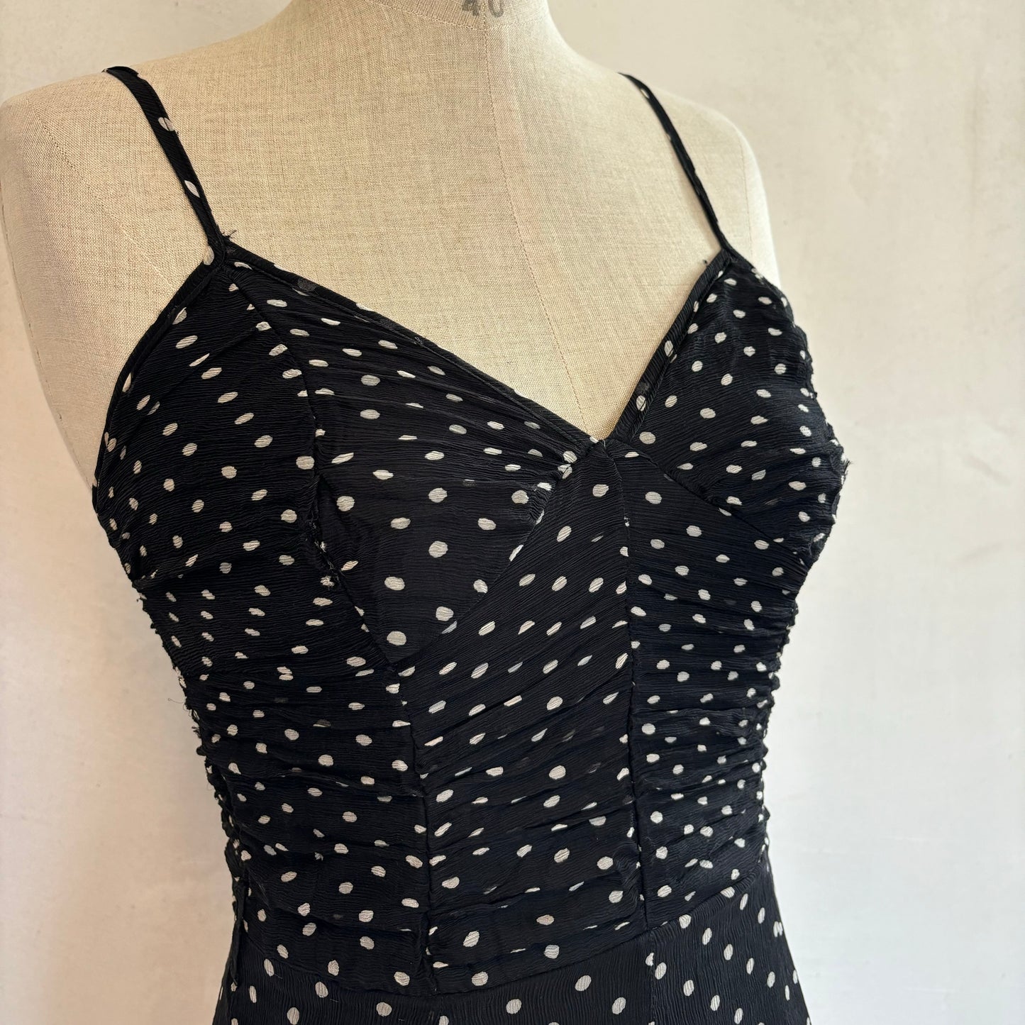 Silk Polkadot Dress (S)