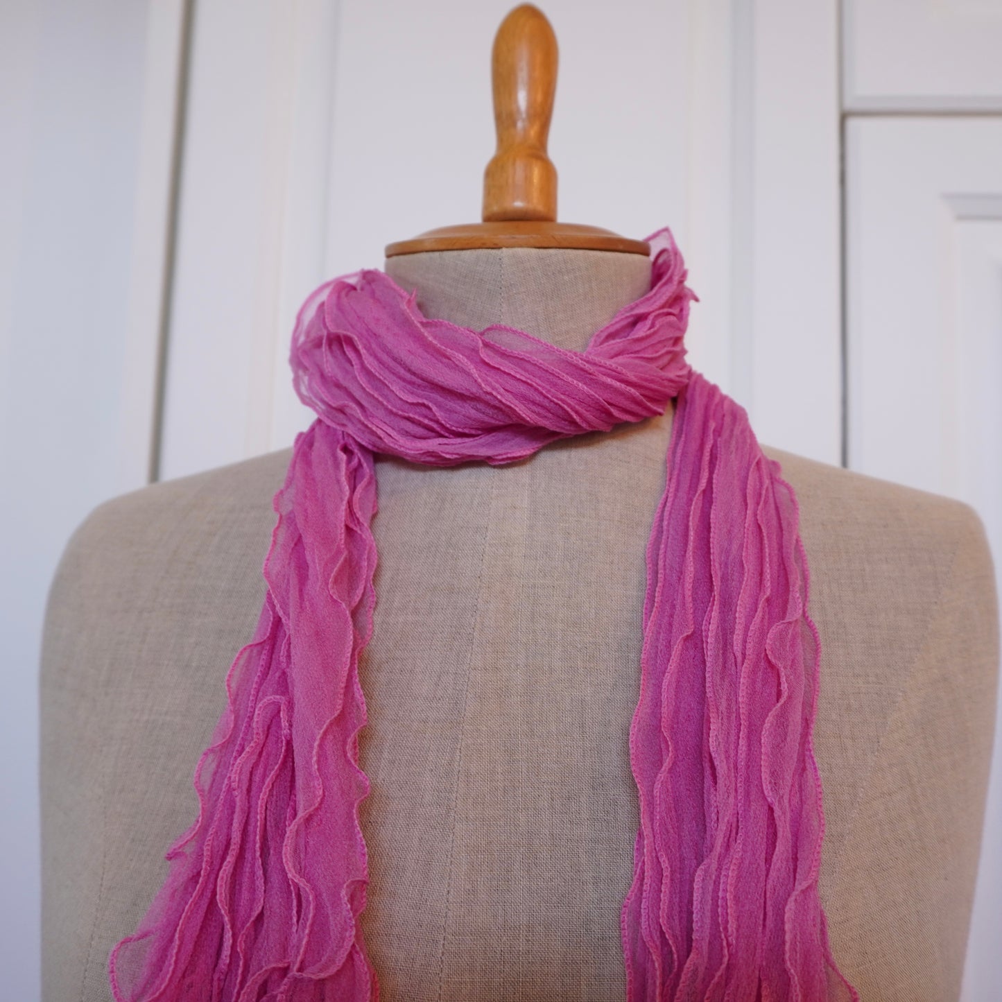 Silk Ruffle Scarf