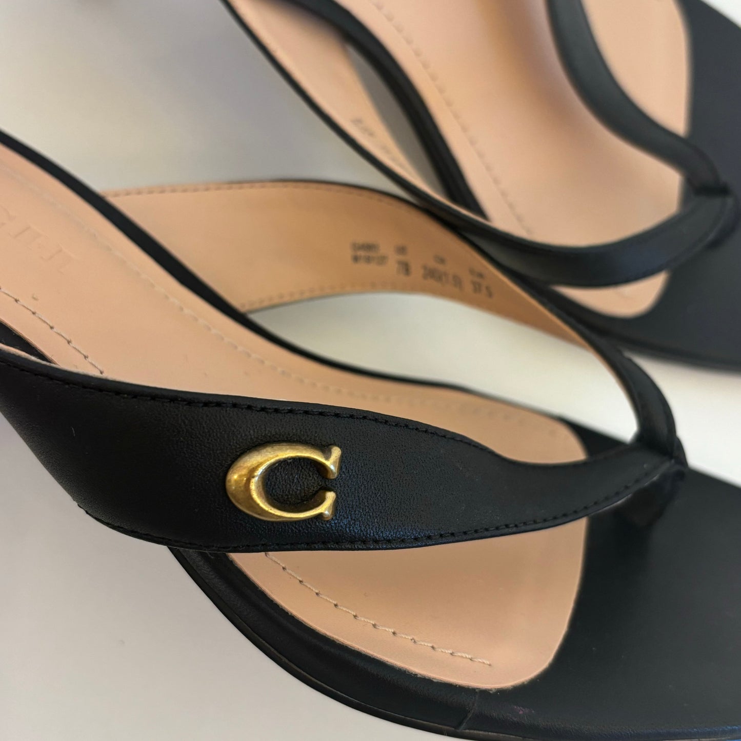 Coach Leather Mules (37.5)