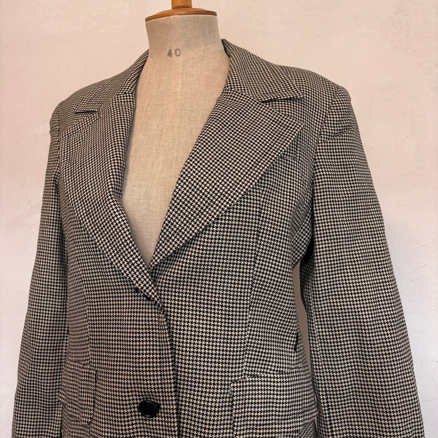 Sisley Houndstooth blazer (S)