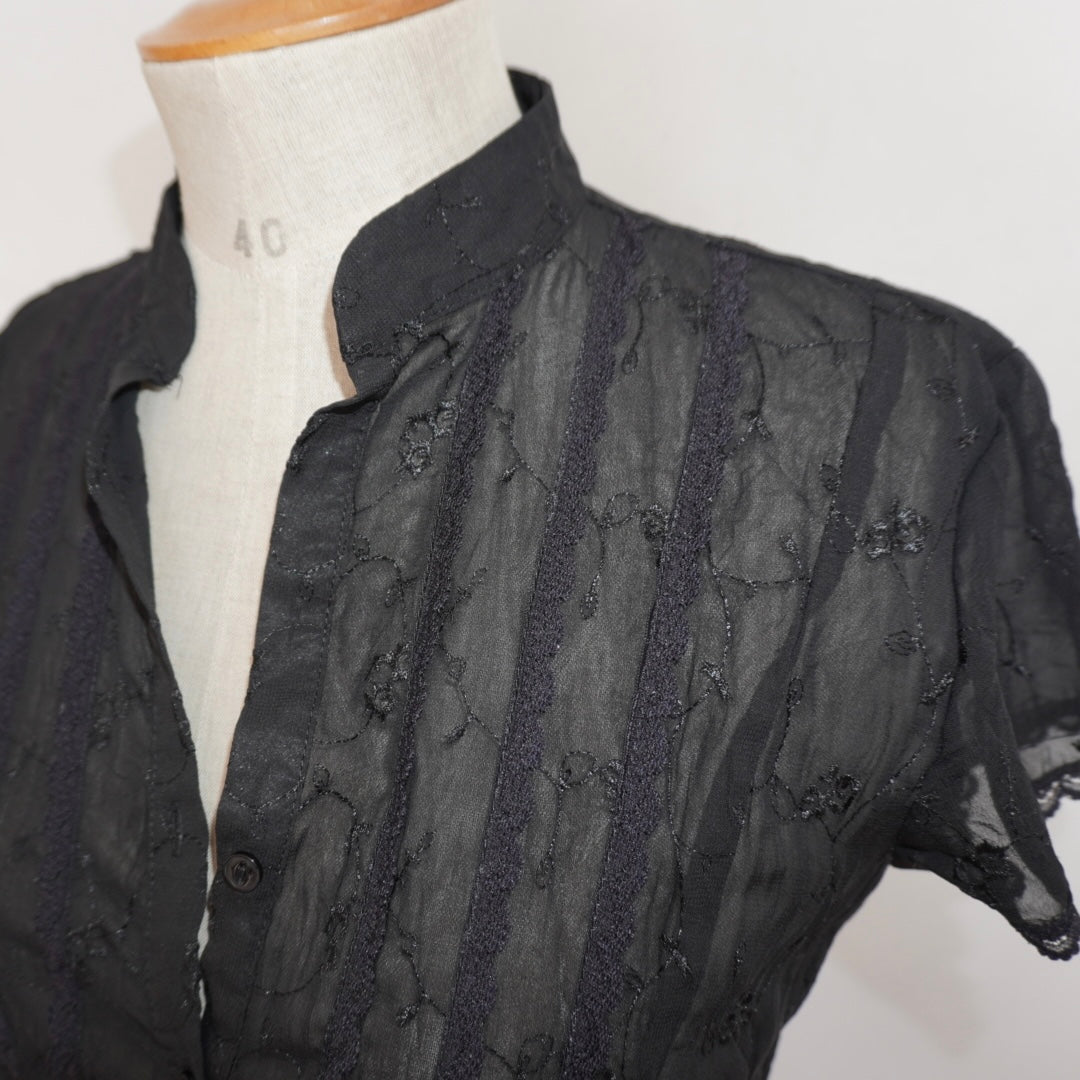 Sheer Floral Blouse (M)