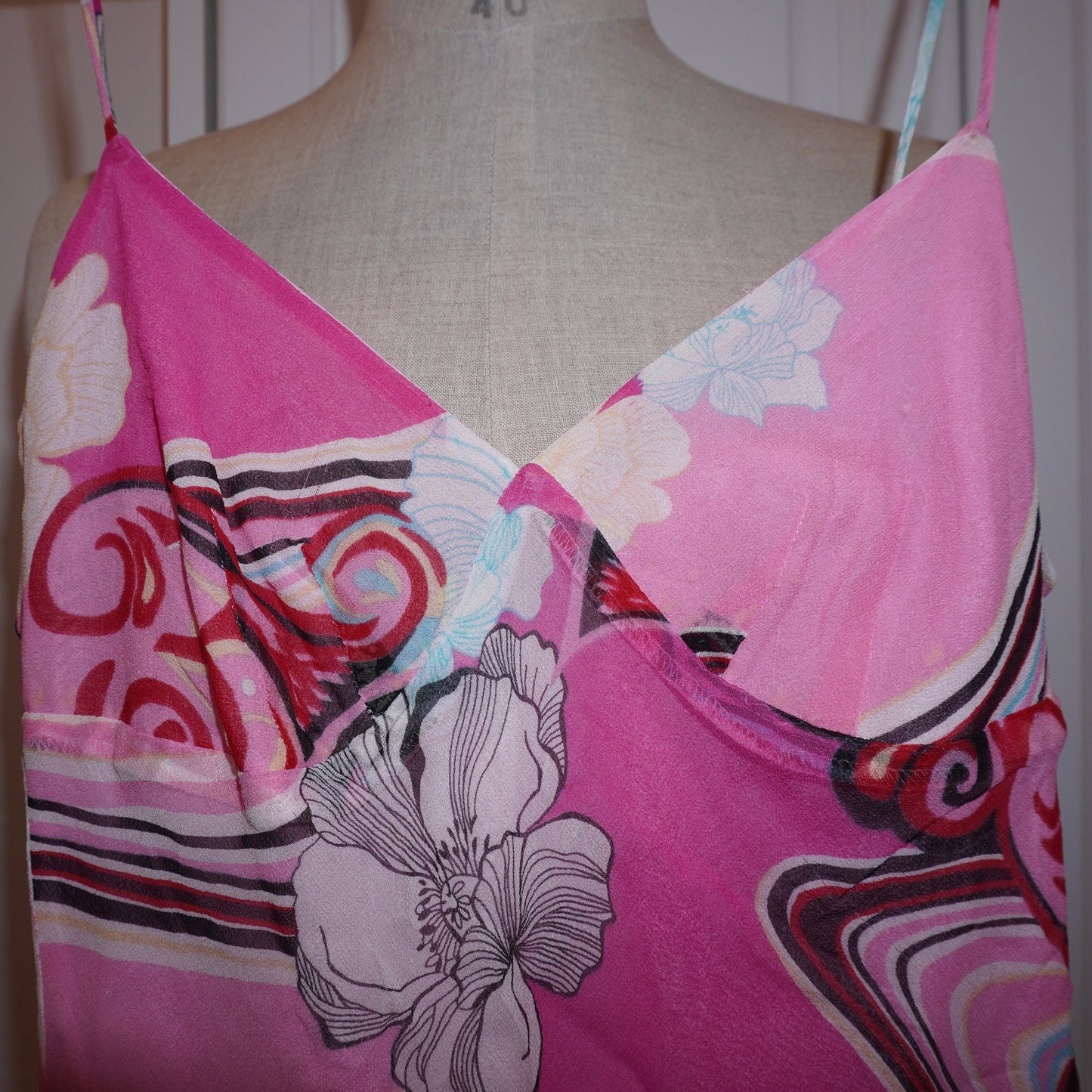 Silk Floral Dress (XS)