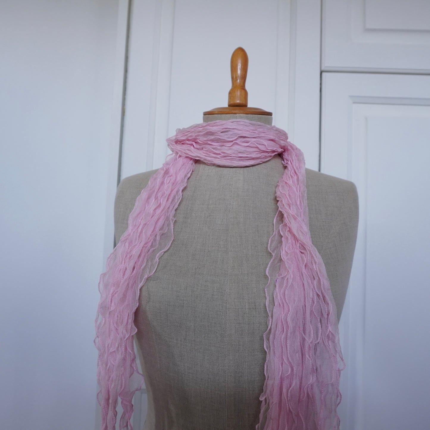 Silk Ruffle Scarf