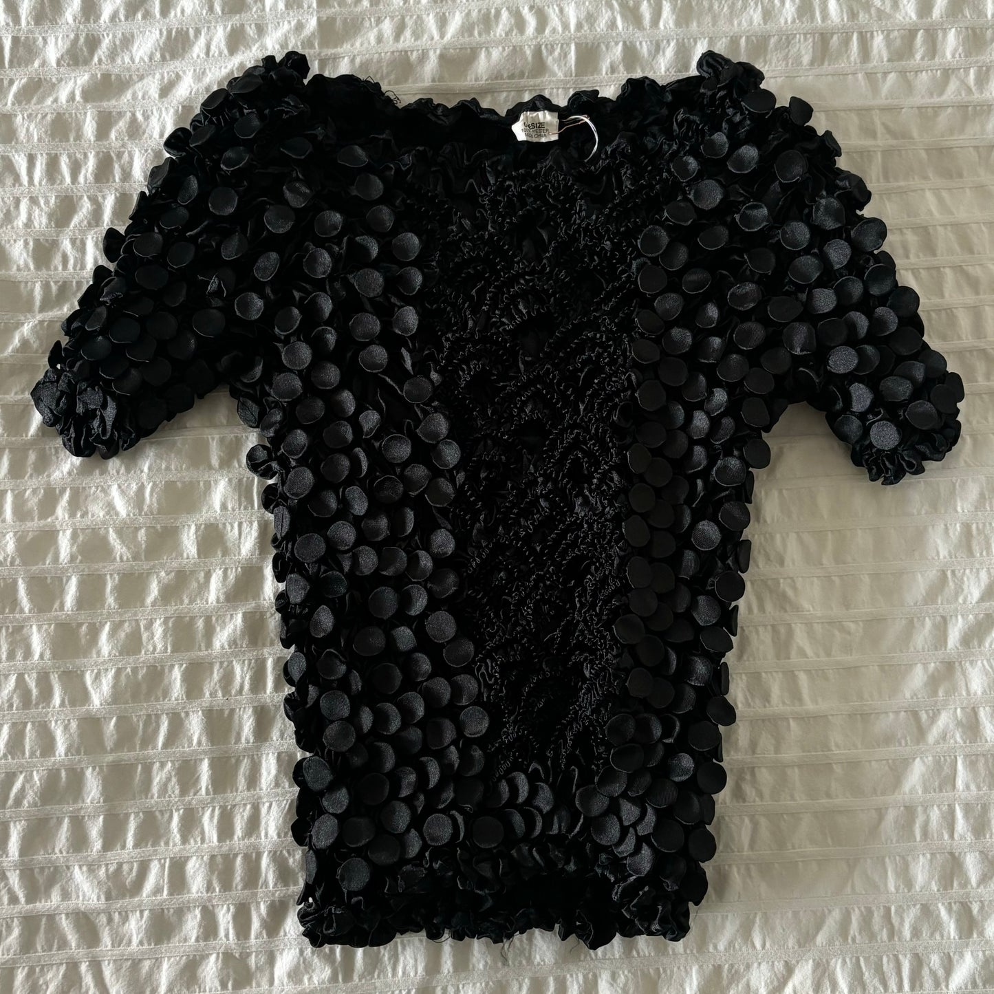 Black Popcorn Top (OS)