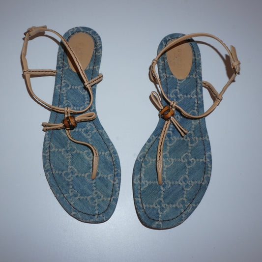 Gucci Denim Sandals (38)