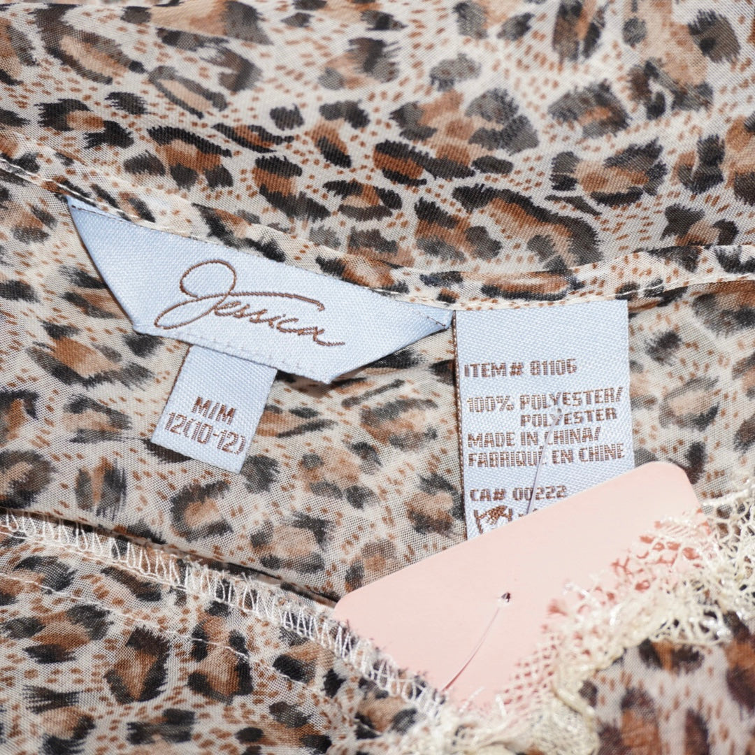 Leopard Slip Dress (M)