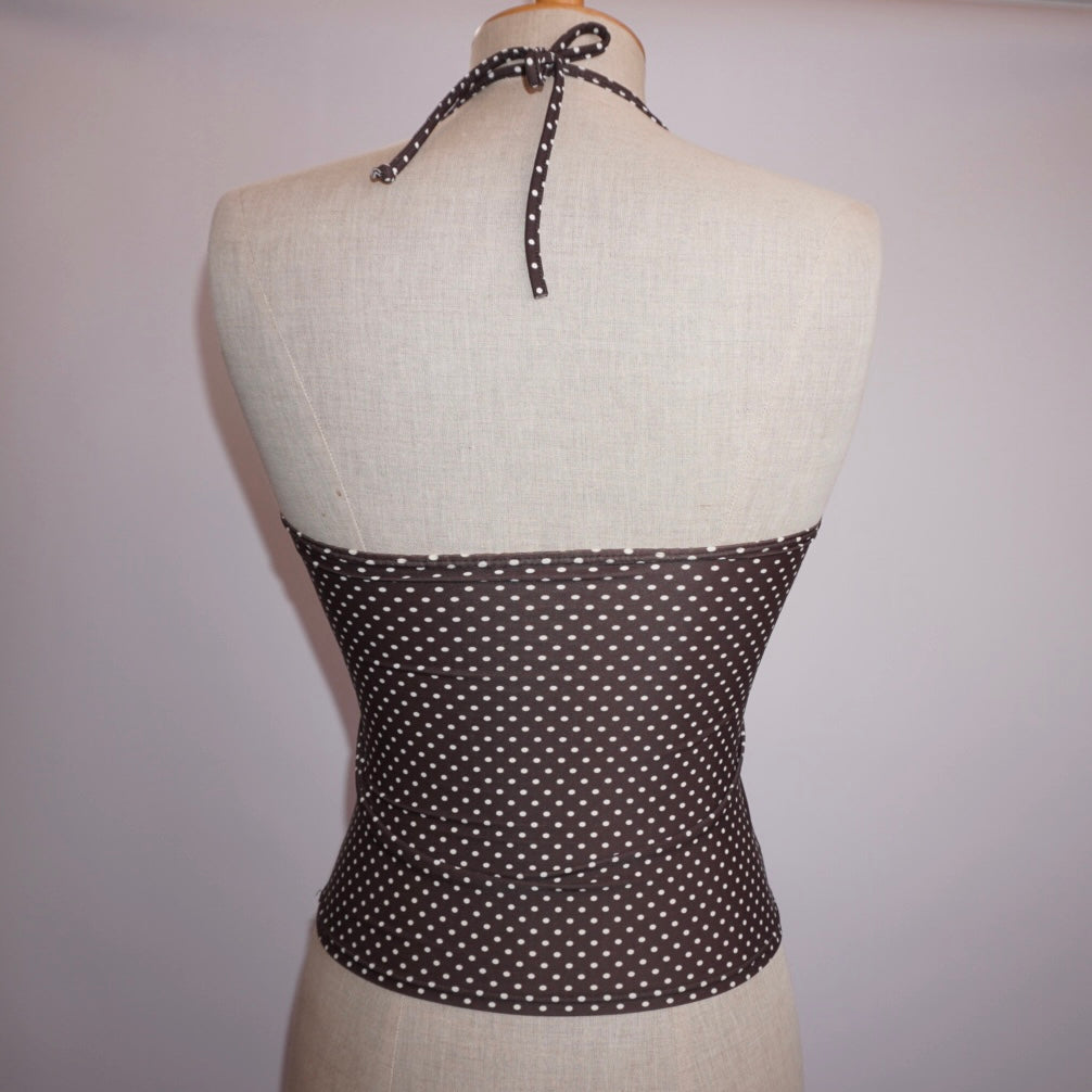 Polkadot Halterneck Top (XS)