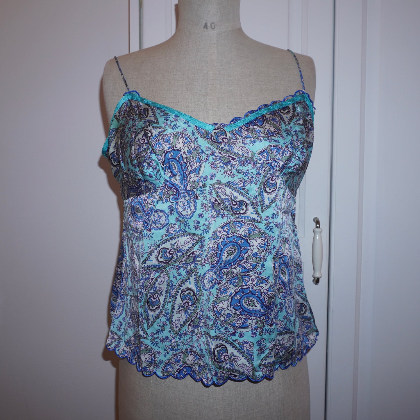 Silk Floral Cami Top (M)