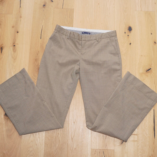 Plaid Bootcut Trousers (S)