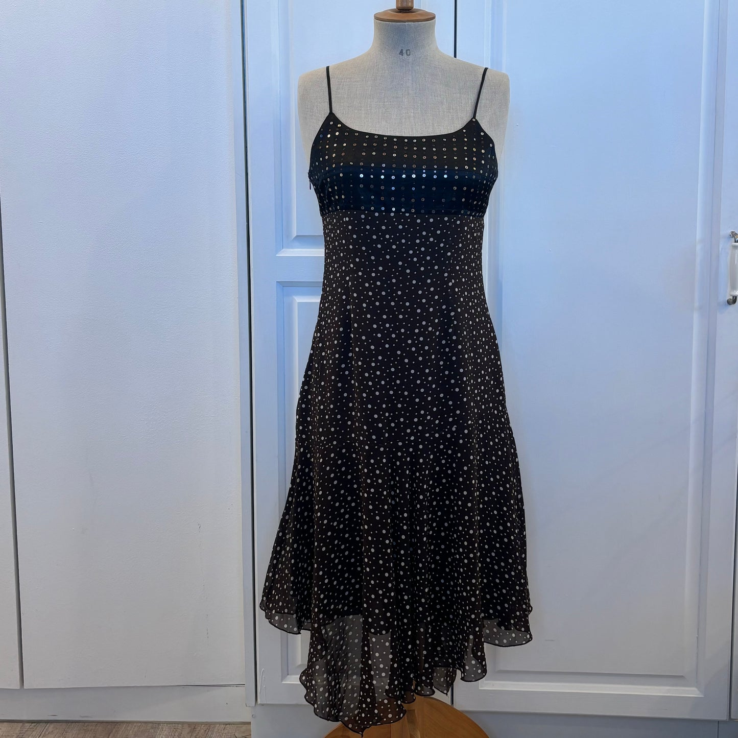 Silk Polkadot Dress (S)