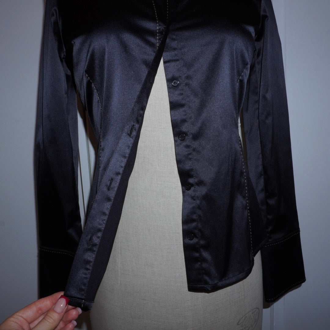 Contrast Stitch Blouse (M)