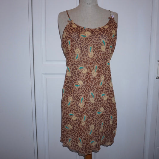Leopard Slip Dress (M)
