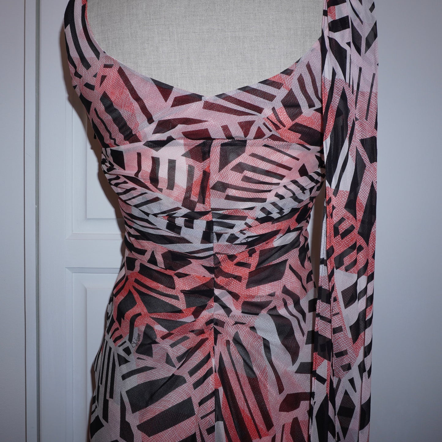 Silk Abstract Dress (S)