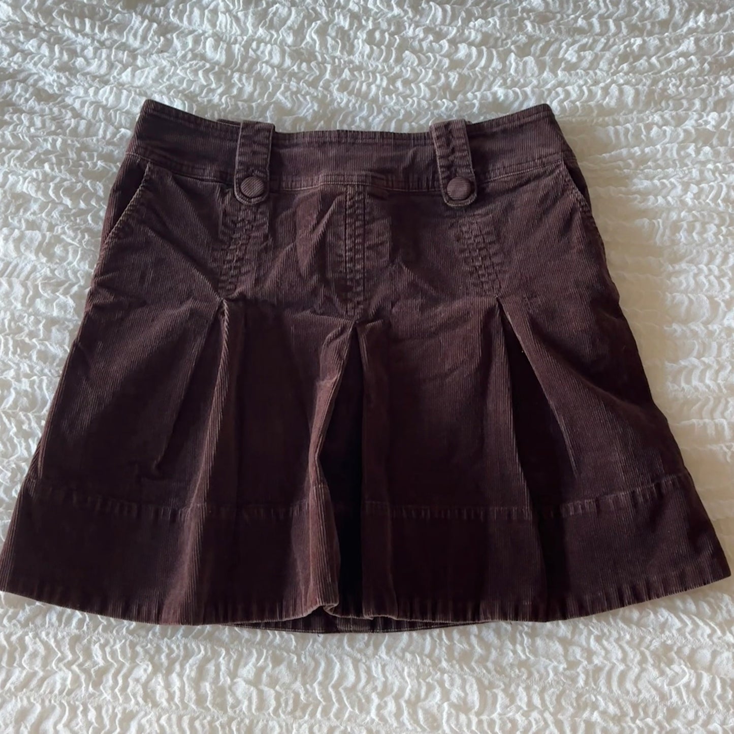 Brown Corduroy Skirt (S)