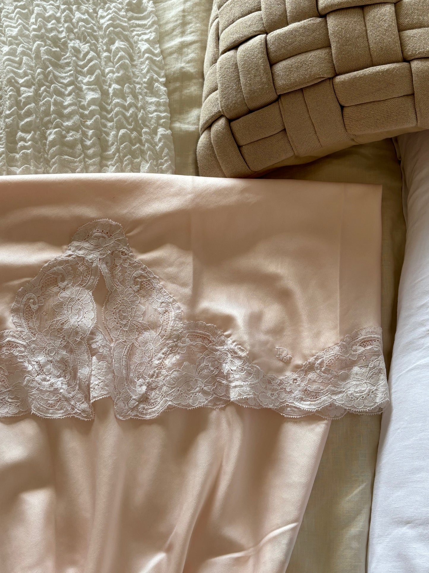 Dior Blush Slip Skirt (M)