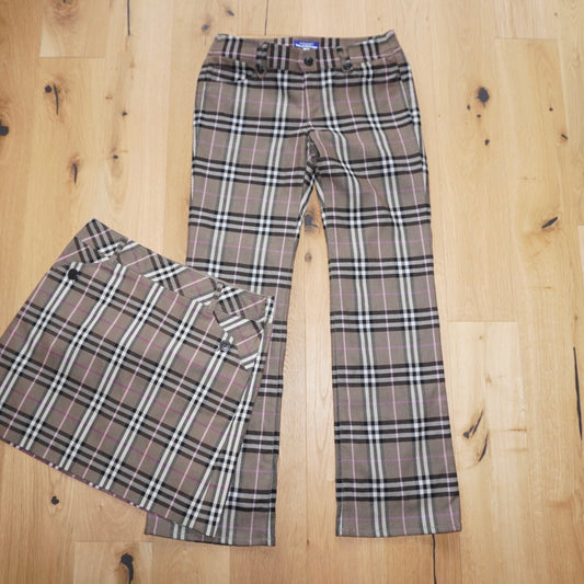 Burberry Plaid Trousers (XS)