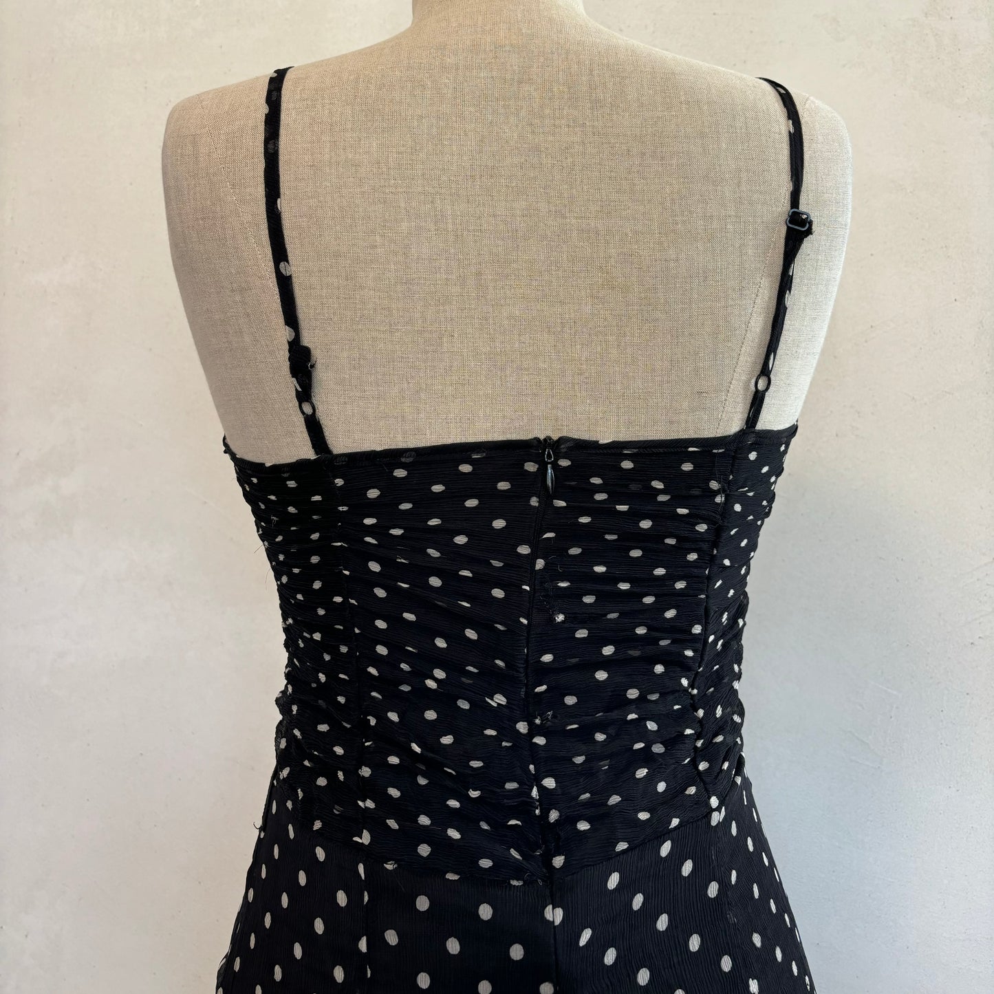 Silk Polkadot Dress (S)