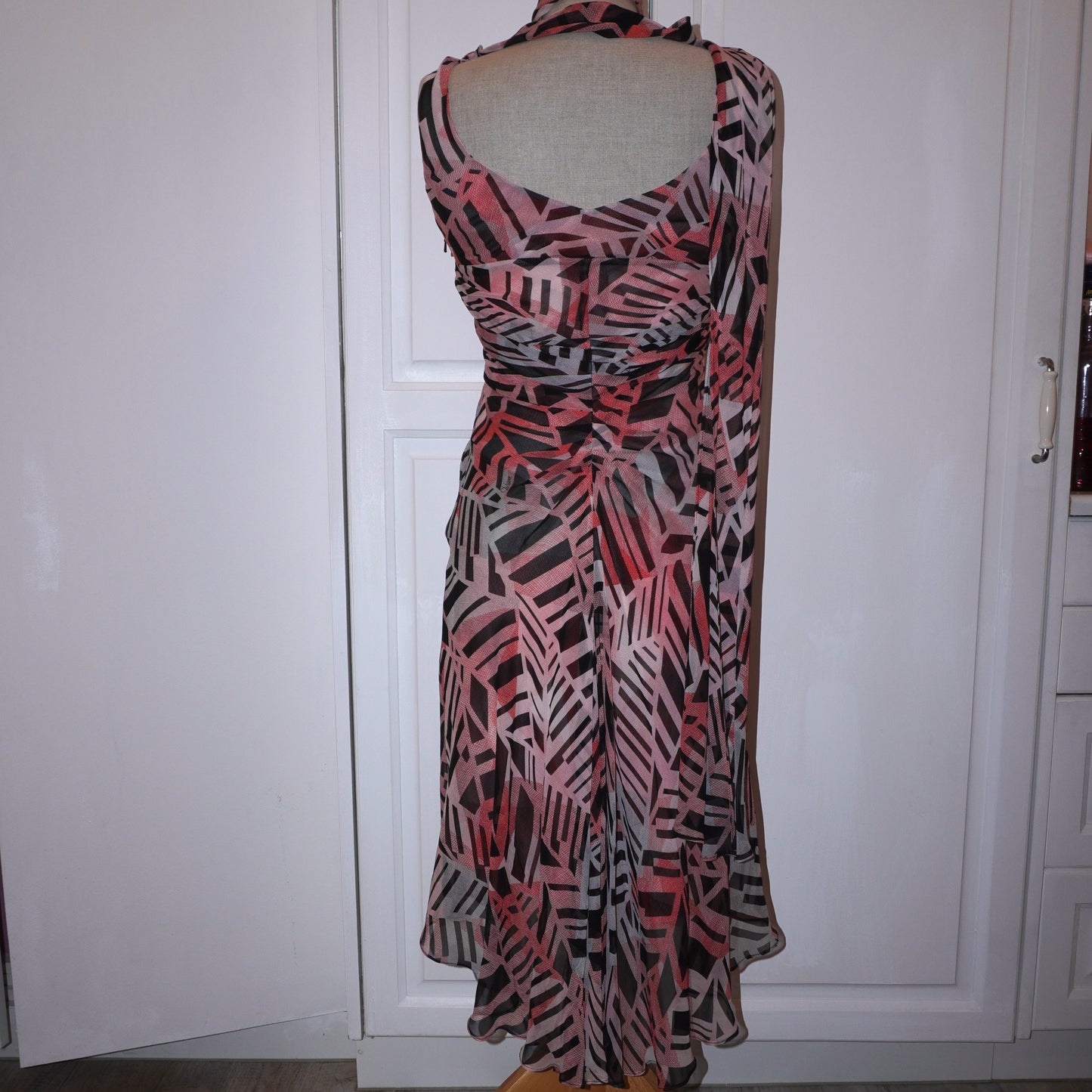 Silk Abstract Dress (S)
