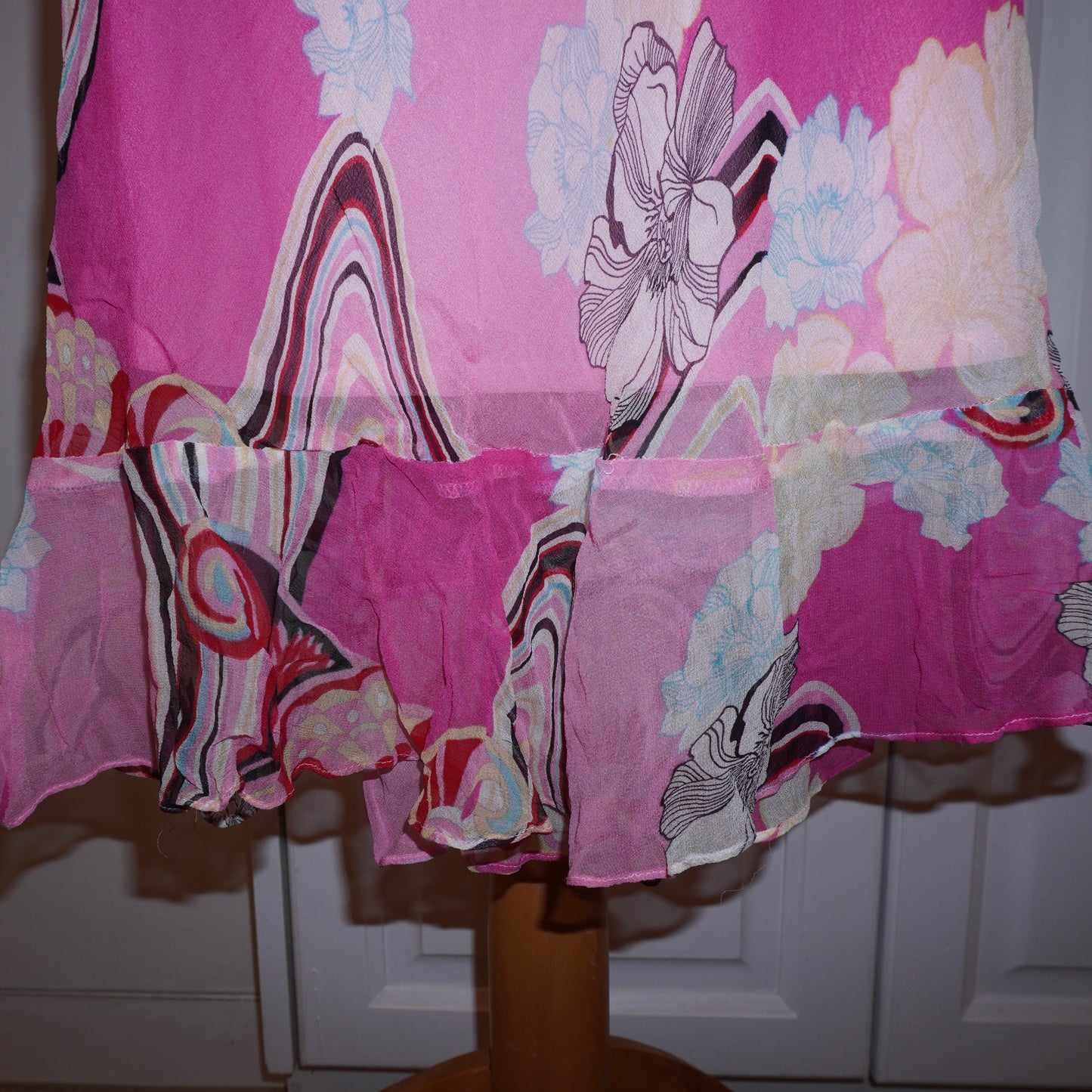 Silk Floral Dress (XS)