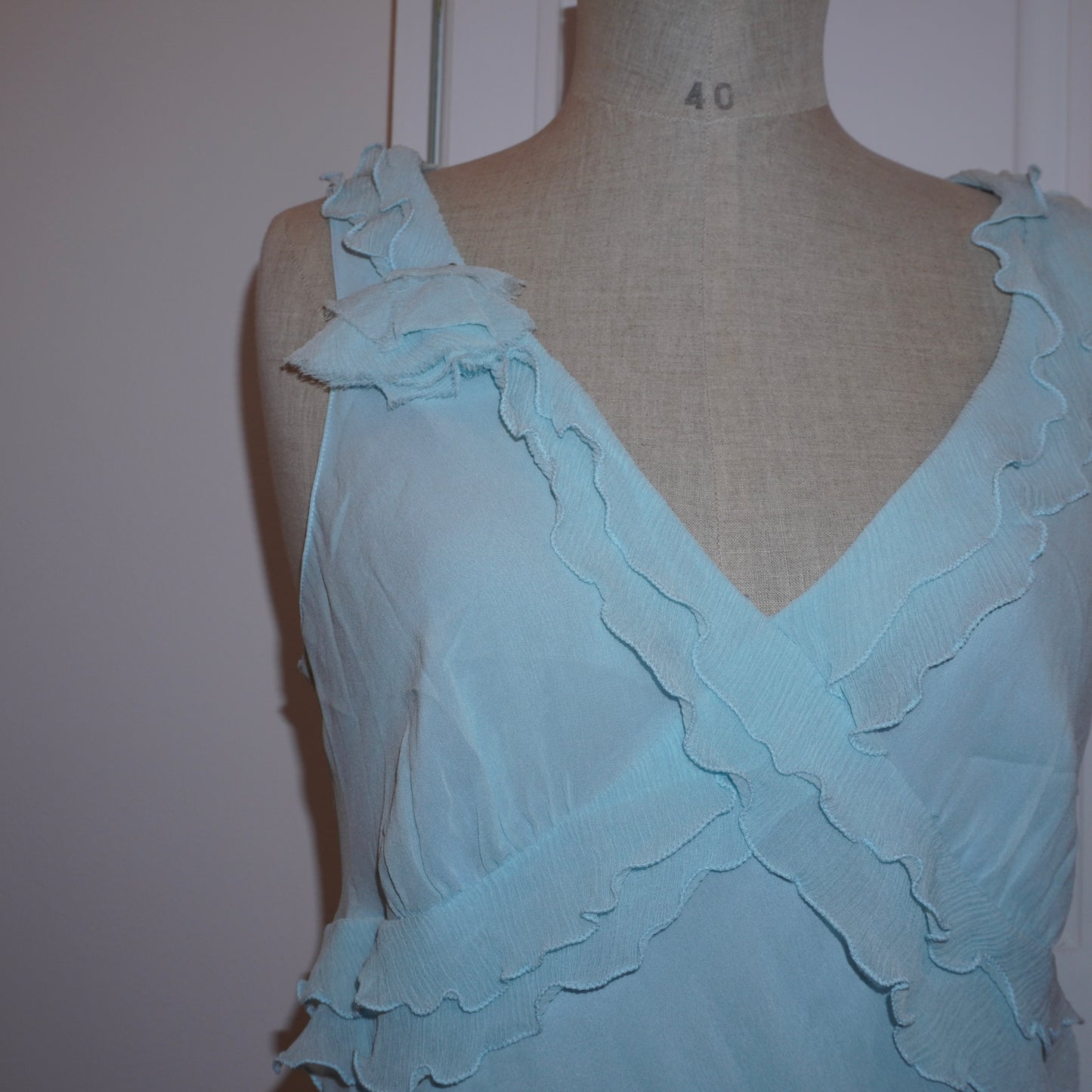 Silk Ruffle Top (L)