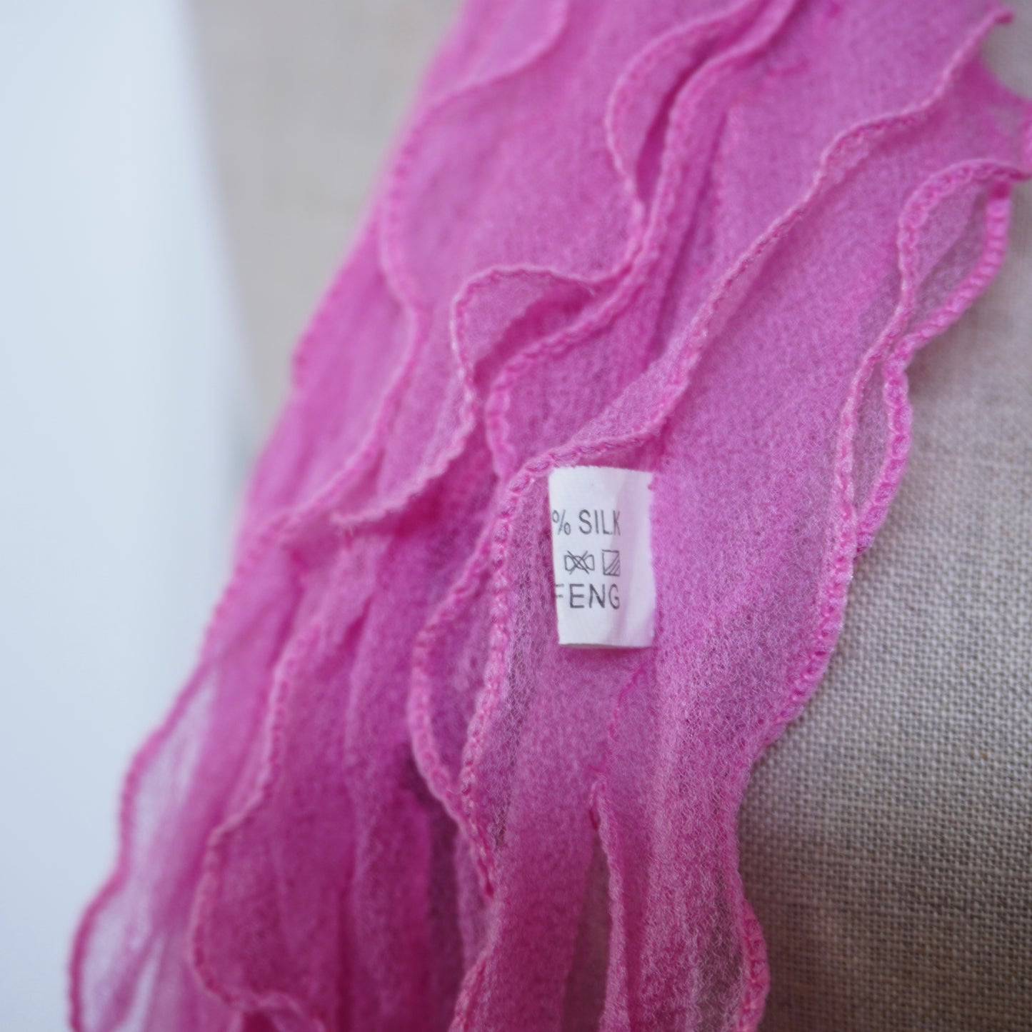 Silk Ruffle Scarf