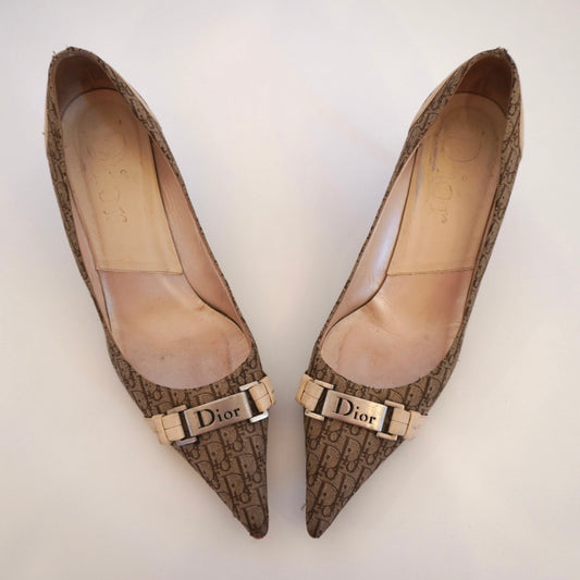 Dior Monogram Heels (38)