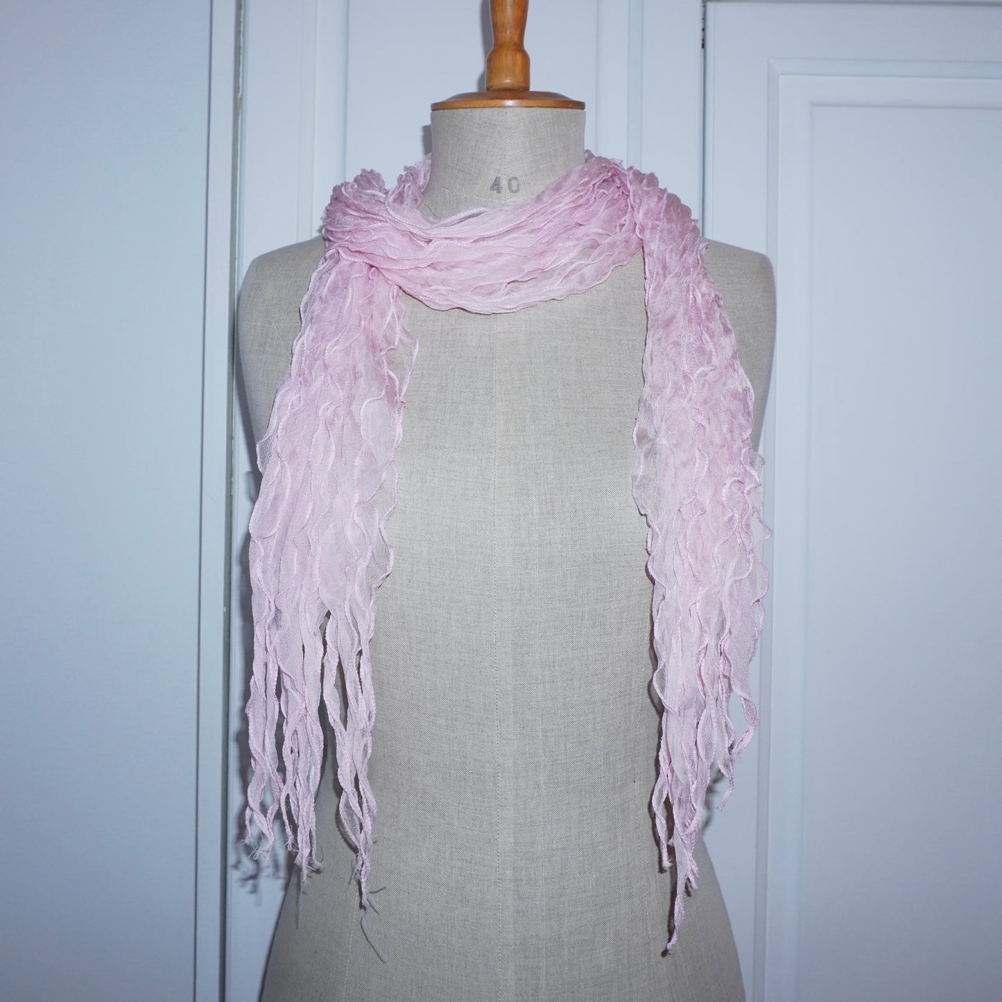Silk Ruffle Scarf