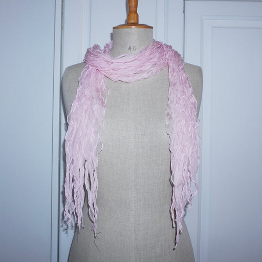 Silk Ruffle Scarf