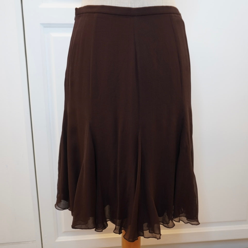 BCBG Maxazria Silk Skirt (M)