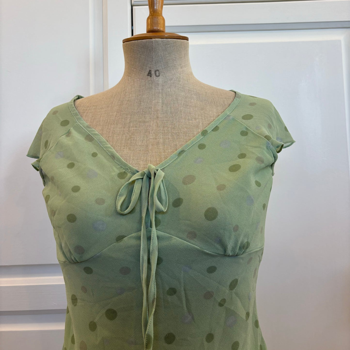 Polkadot Flowy Top (S)