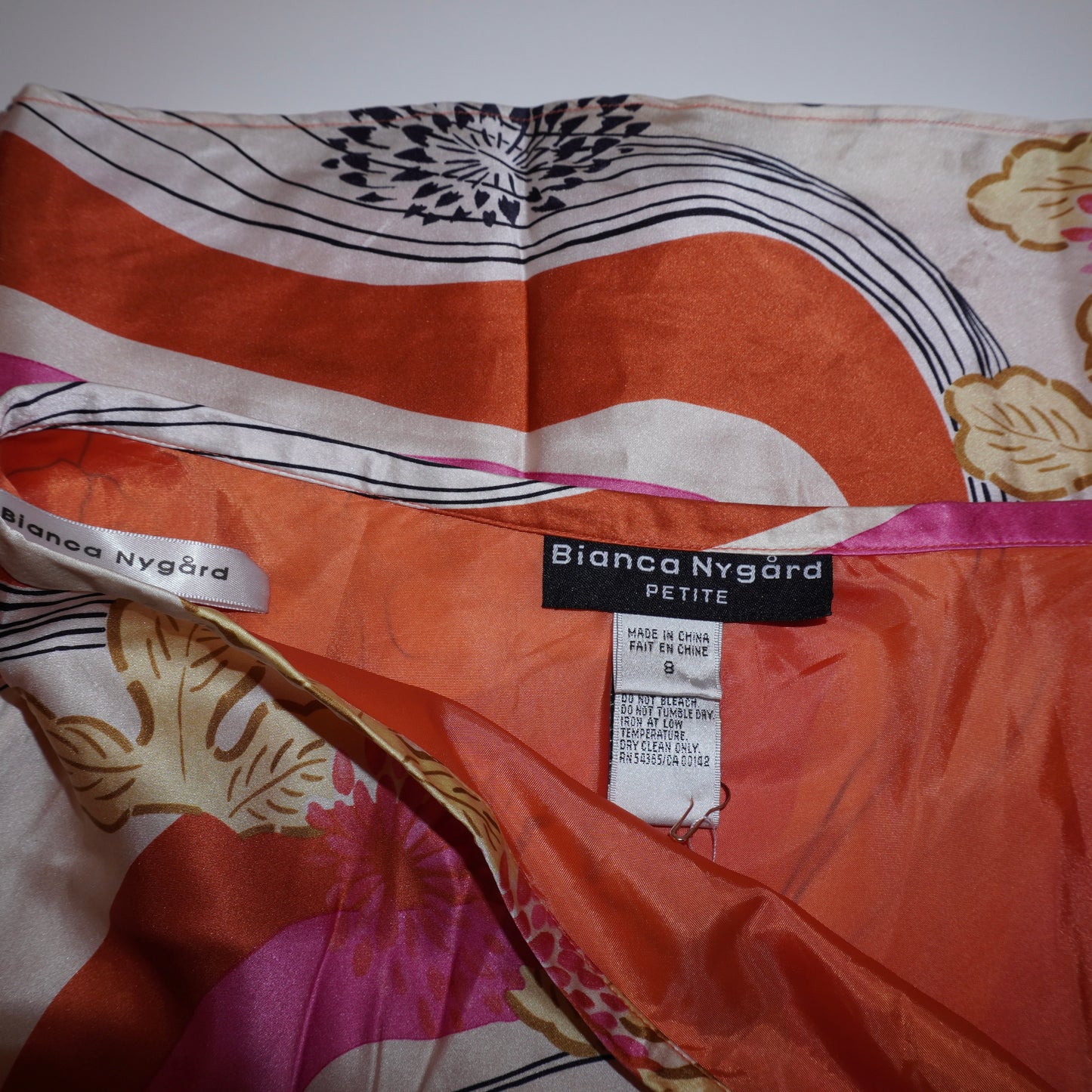 Silk Floral Skirt (M)