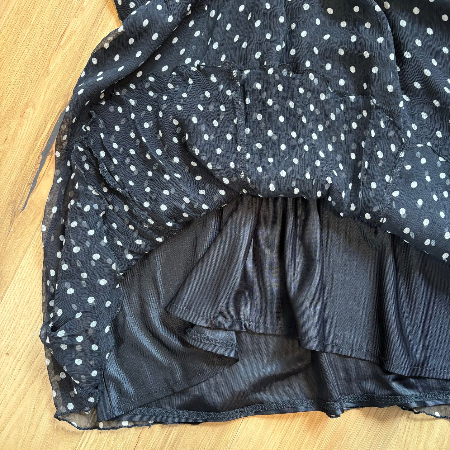 Silk Polkadot Dress (S)