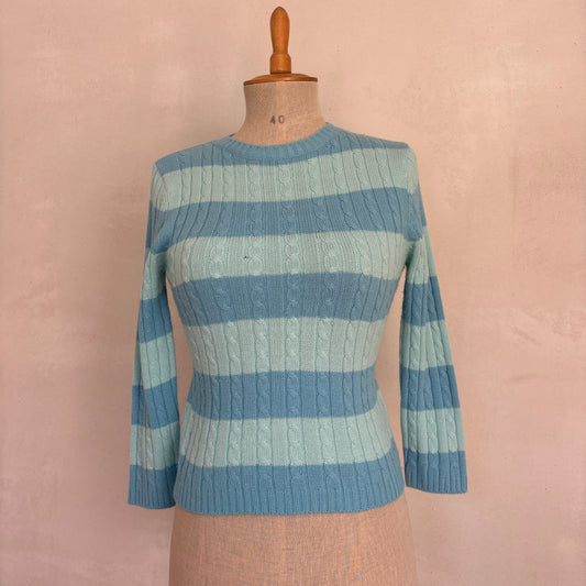 Striped Knit Sweater (S)