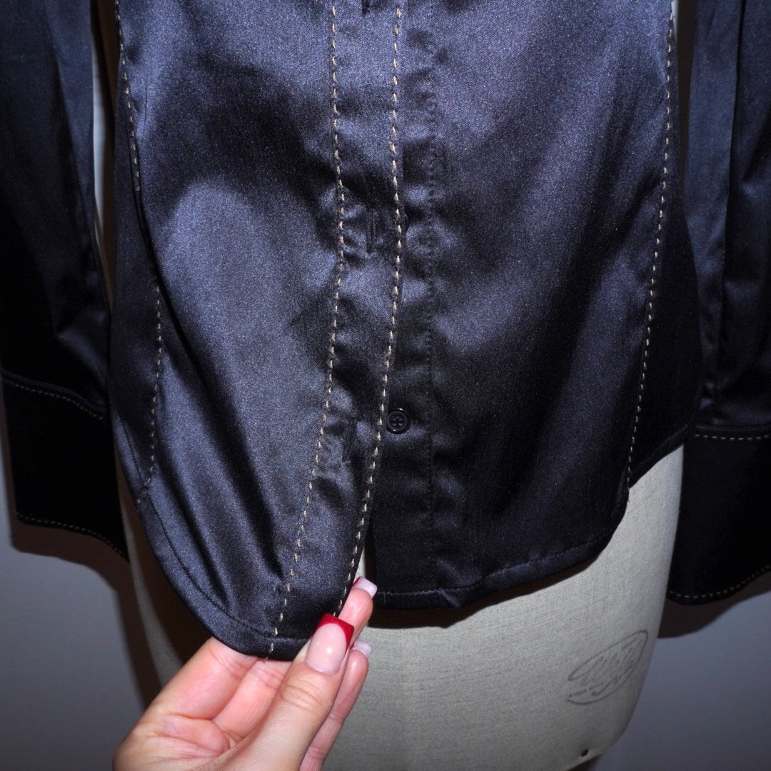 Contrast Stitch Blouse (M)