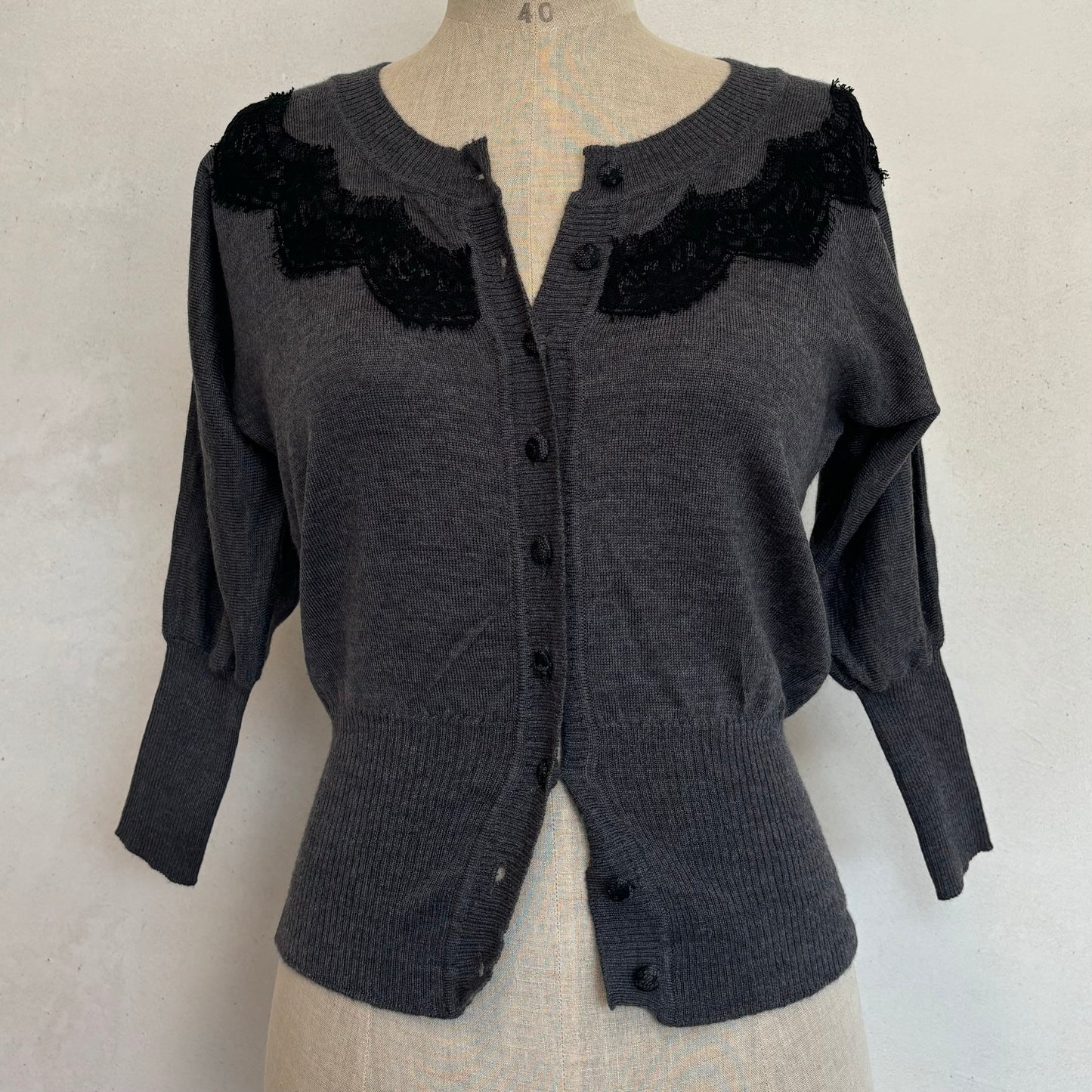 Wool Lace Cardigan (S)