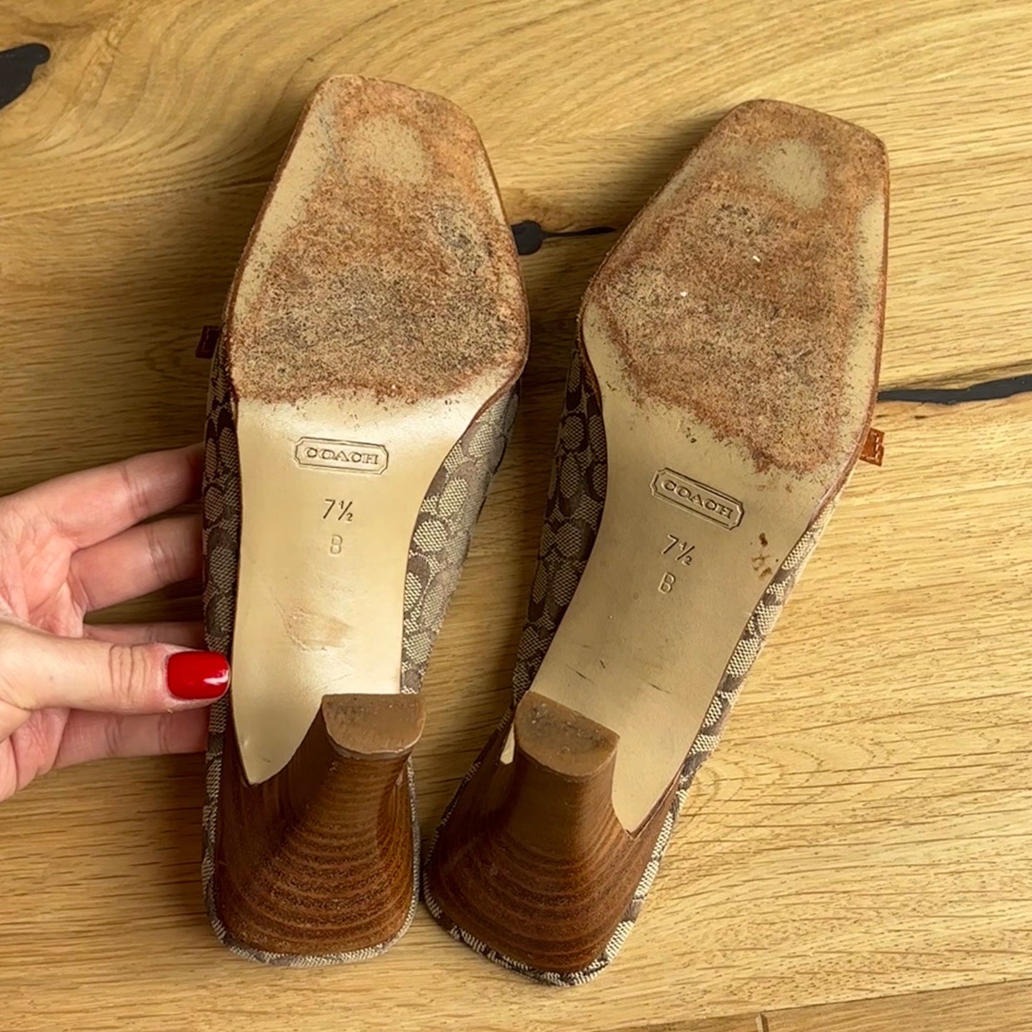 Coach Monogram Mules (37.5)