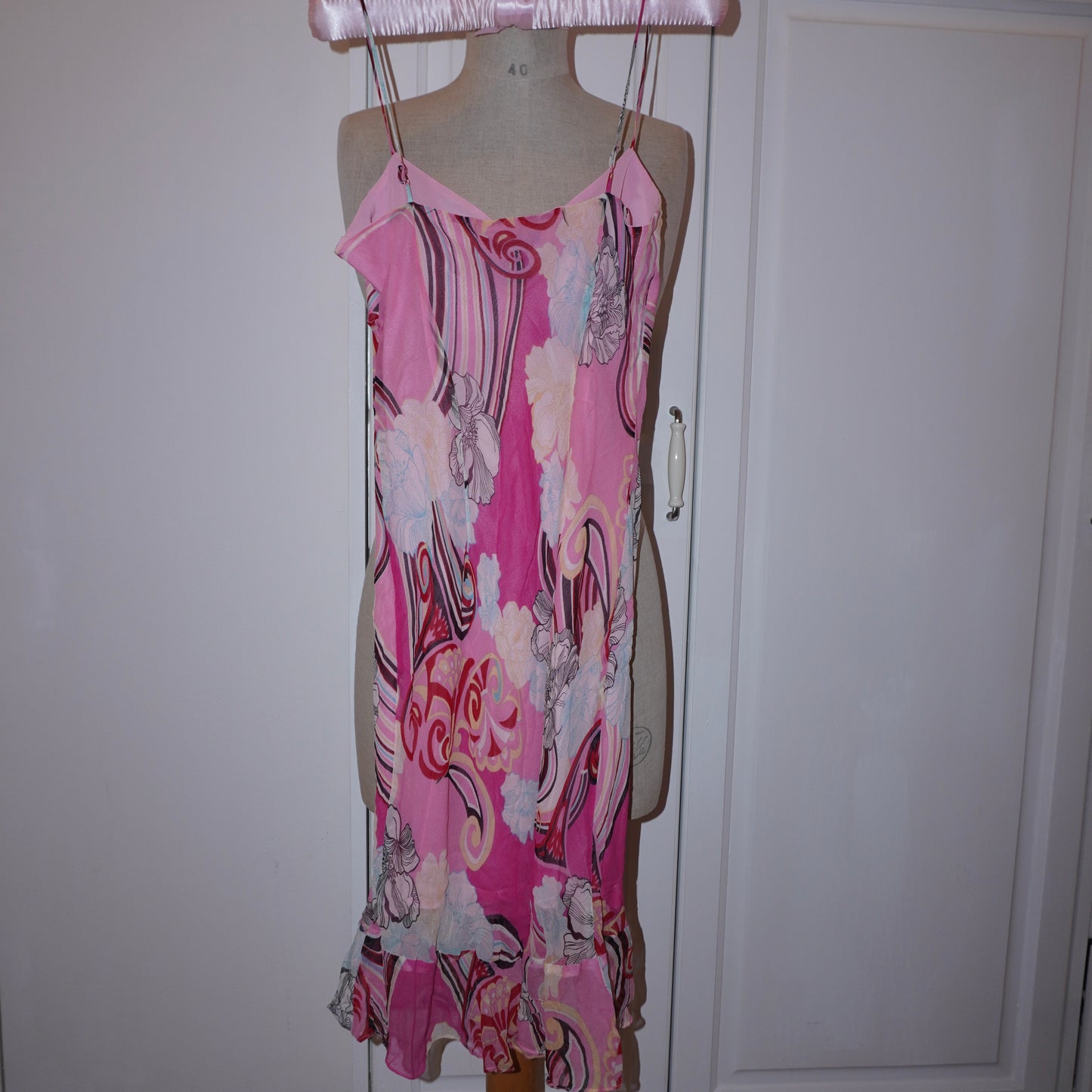 Silk Floral Dress (XS)